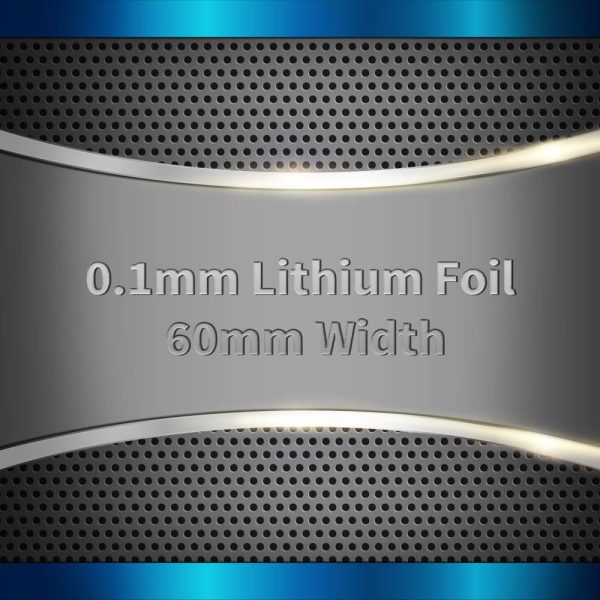 0.1mm Lithium Foil 60mm Width
