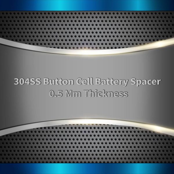 304SS Button Cell Battery Spacer 0.5 Mm Thickness