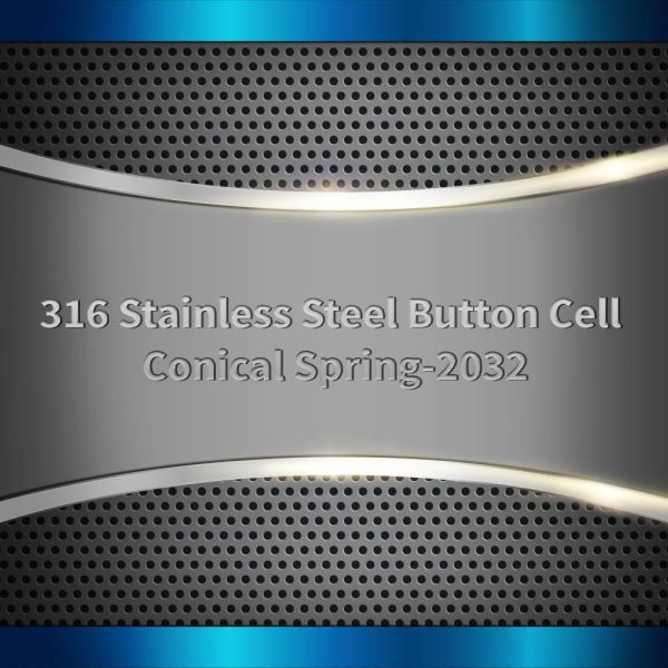 316 Stainless Steel Button Cell Conical Spring-2032
