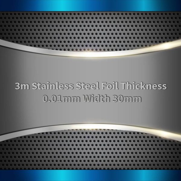 3m Stainless Steel Foil Thickness 0.01mm Width 30mm