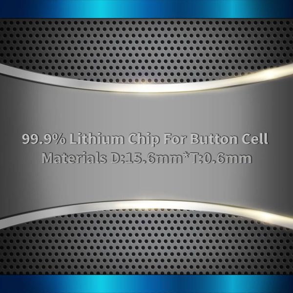 Lithium Chip For Button Cell Materials D:15.6mm*T:0.6mm