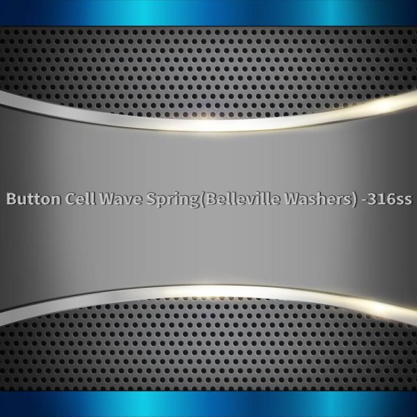 Button Cell Wave Spring(Belleville Washers) -316ss